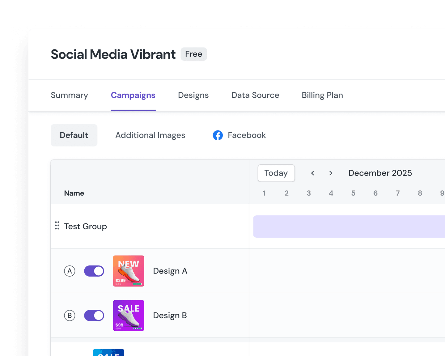 update your creatives instantly